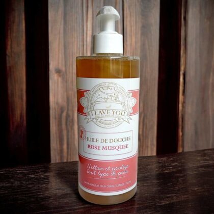 Huile de douche - rose musquée bio
