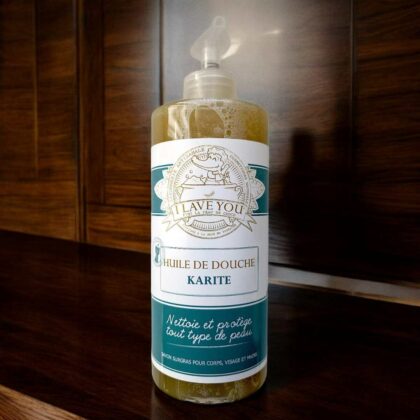 Huile de douche au beurre de karité bio