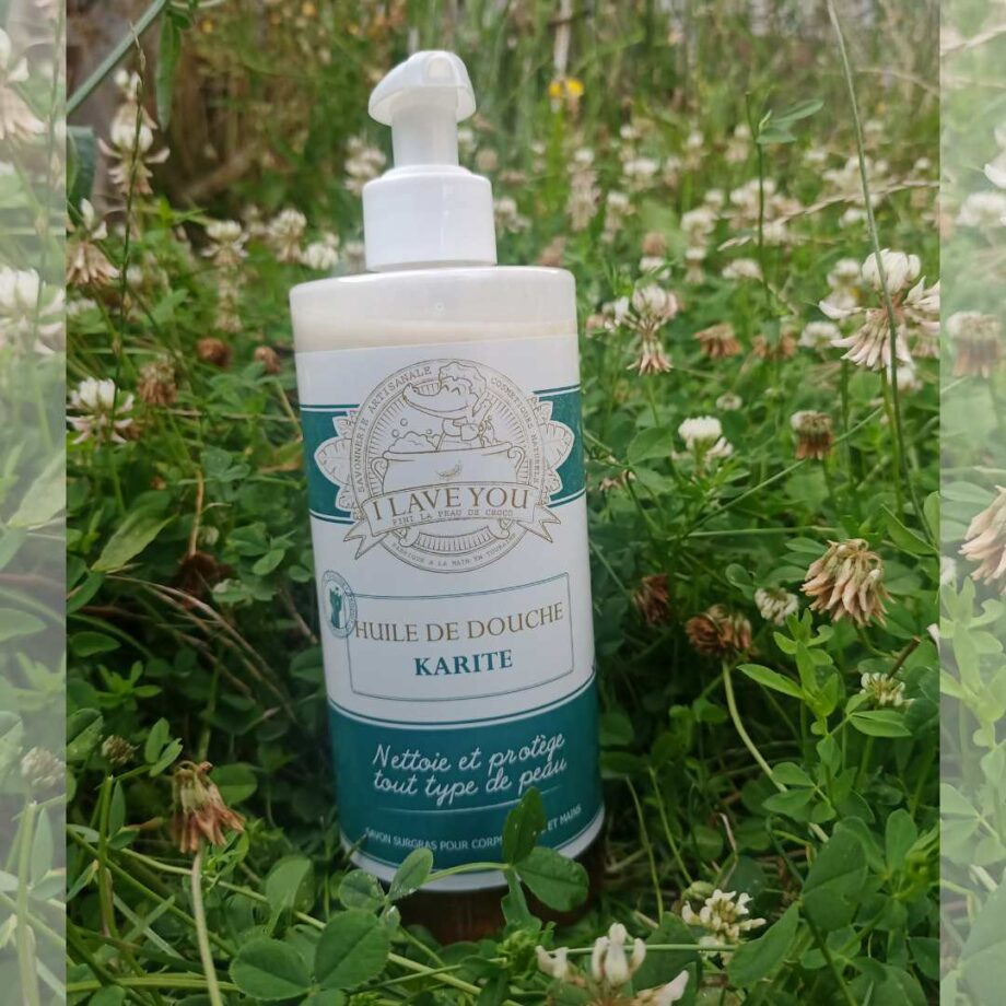 Huiles de douche au beurre de karité et de cacao bio, savonnerie I LAVE YOU